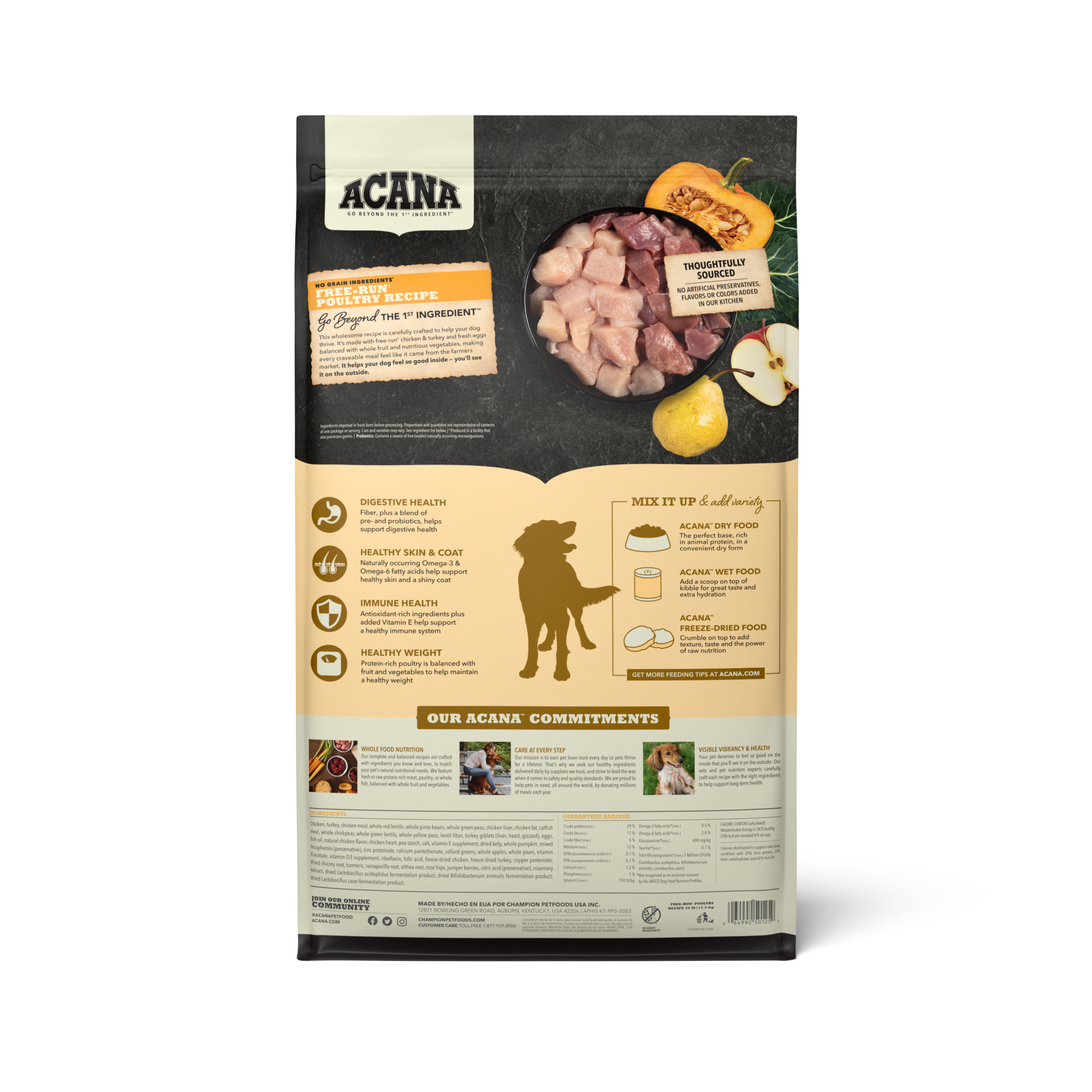 ACANA Free-Run Poultry 11.3 kg - Imagen 2