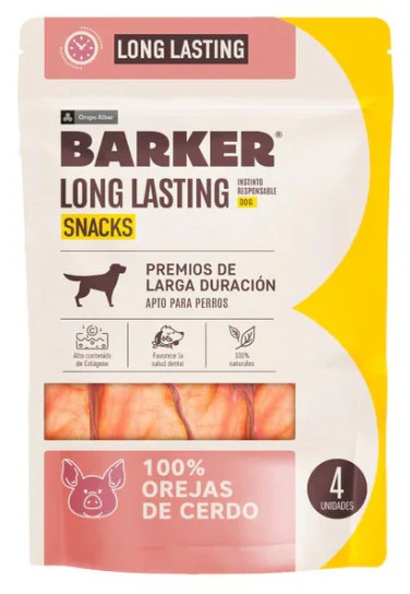 BARKER Long Lasting Snacks Orejas de Cerdo 4 und.