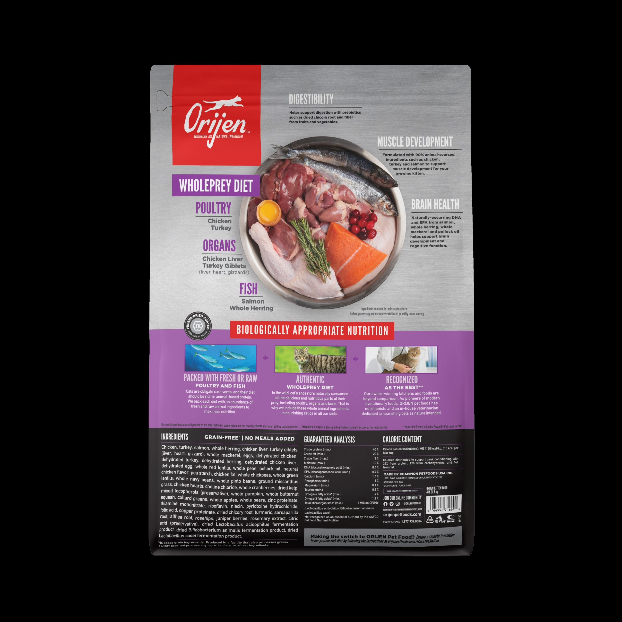 ORIJEN Kitten Formula 1,8 kg - Imagen 2